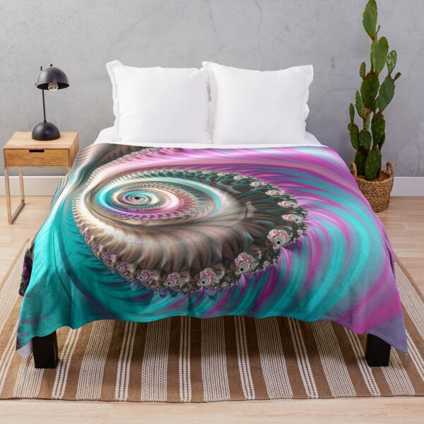 Item preview, Bright Pink and Blue Spiral designed and sold by Elisabeth Lucas.