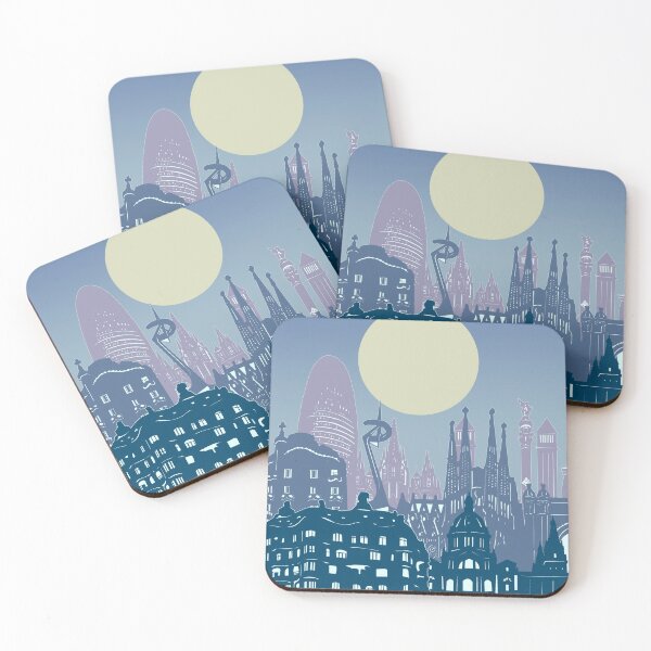 Item preview, barcelona skyline designed and sold by BekimART2.