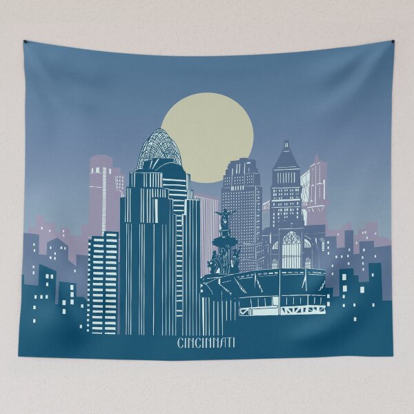 Item preview, cincinnati skyline designed and sold by BekimART2.