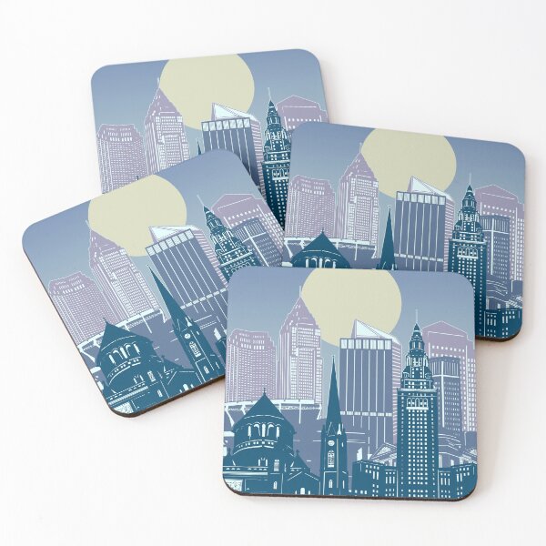 Item preview, cleveland skyline designed and sold by BekimART2.