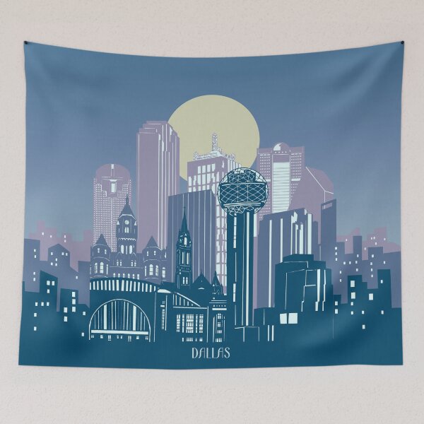 Item preview, dallas skyline designed and sold by BekimART2.