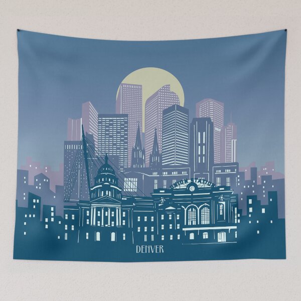 Item preview, denver skyline designed and sold by BekimART2.