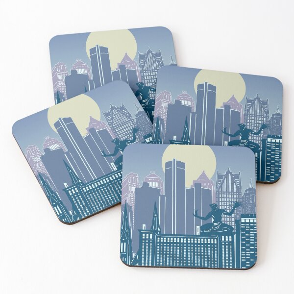 Item preview, detroit skyline designed and sold by BekimART2.