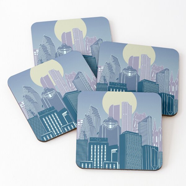 Item preview, houston skyline designed and sold by BekimART2.
