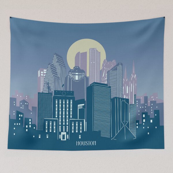 Item preview, houston skyline designed and sold by BekimART2.