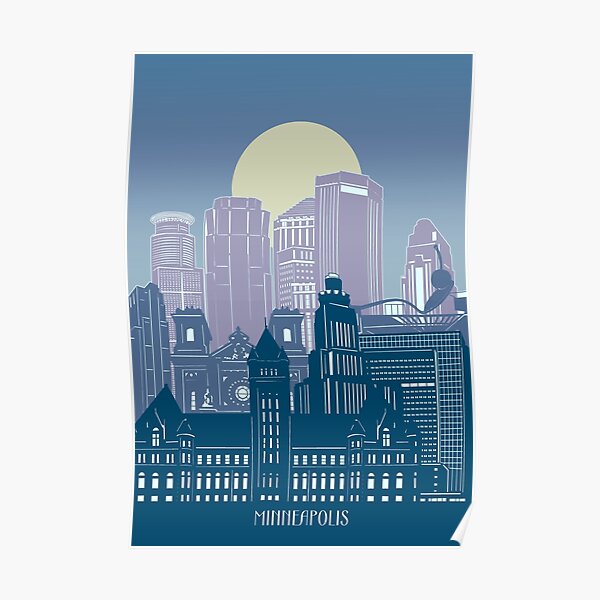 minneapolis skyline Poster
