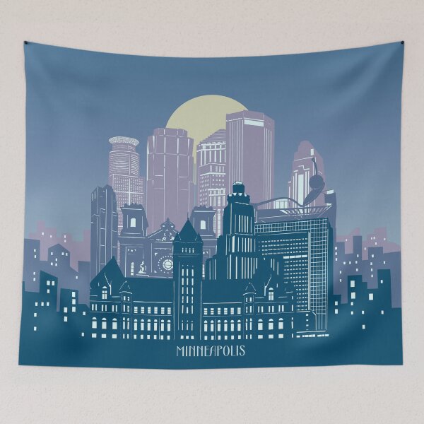 Item preview, minneapolis skyline designed and sold by BekimART2.