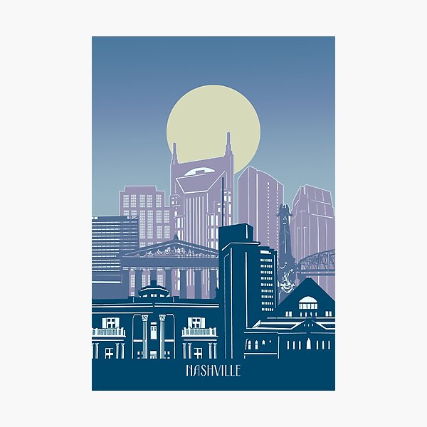 Artikel-Vorschau von Nashville Skyline, designt und verkauft von BekimART2.