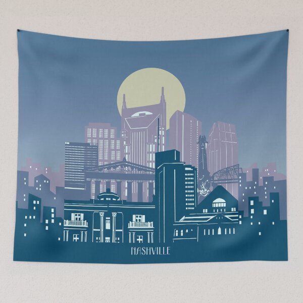 Item preview, nashville skyline designed and sold by BekimART2.