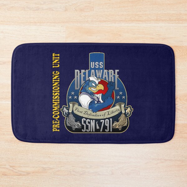 Item preview, PCU Delaware (SSN-791) Crest for Dark Colors designed and sold by Nikki SpaceStuffPlus.