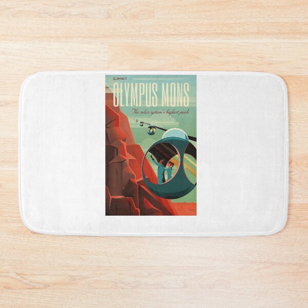 Item preview, Olympus Mons Travel Poster designed and sold by Nikki SpaceStuffPlus.