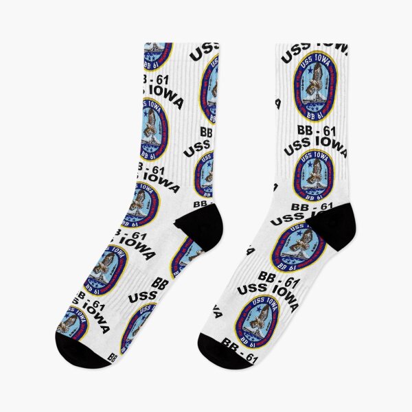 Item preview, USS Iowa (BB-61) Crest designed and sold by Nikki SpaceStuffPlus.