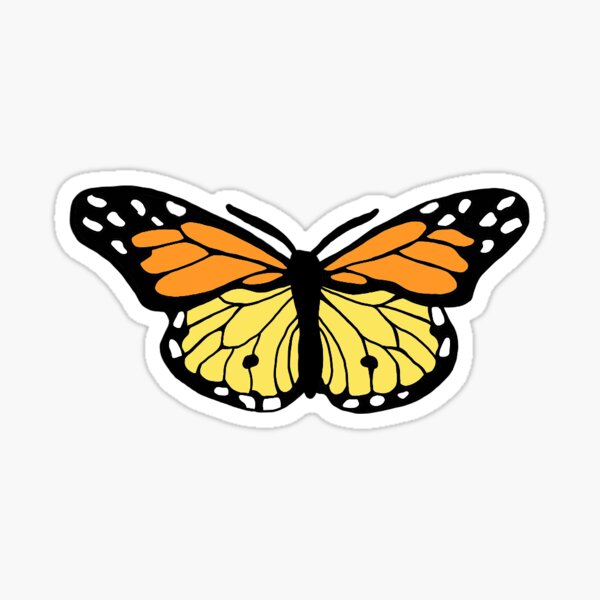 butterfly brandy melville stickers redbubble