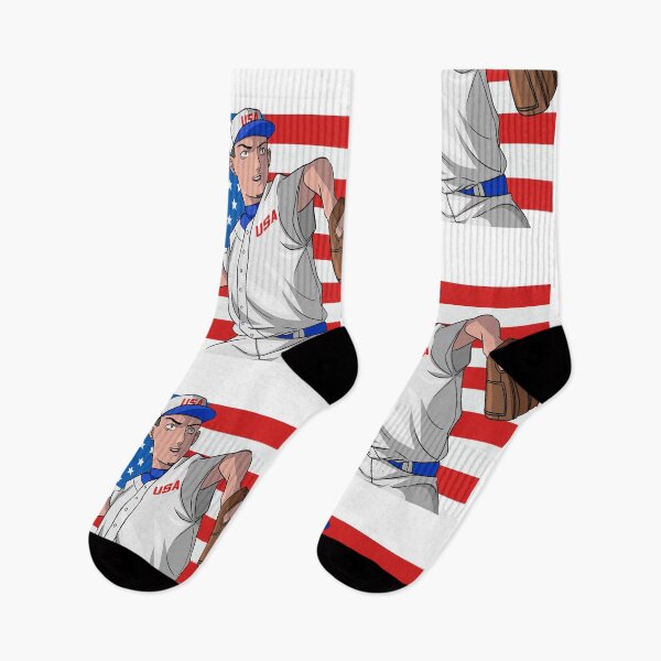 Item preview, Baseball Pitcher American Flag USA designed and sold by Nosek1ng.