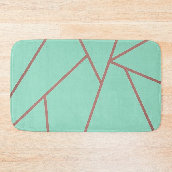 Item preview, Green and coppery geometric background designed and sold by Jenmag.