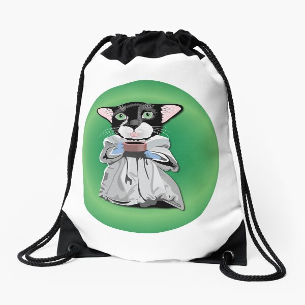 Baby Kitty Yoda Drawstring Bag
