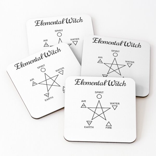 Item preview, Elemental Witch (Spirit, Water, Fire, Earth, Air) designed and sold by spoeg.