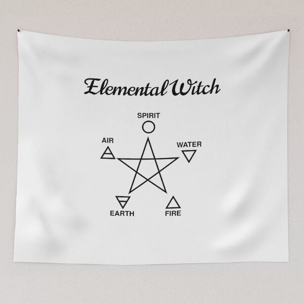 Item preview, Elemental Witch (Spirit, Water, Fire, Earth, Air) designed and sold by spoeg.