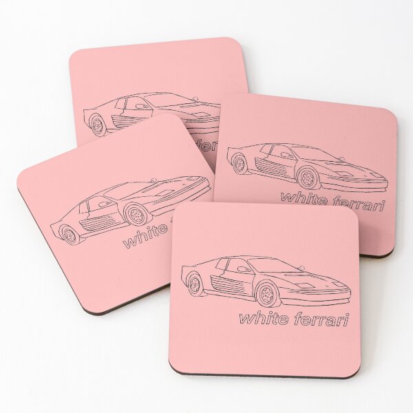 Item preview, White Ferrari  designed and sold by musicallyfit.