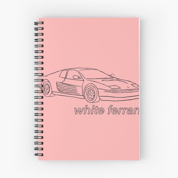 Item preview, White Ferrari  designed and sold by musicallyfit.