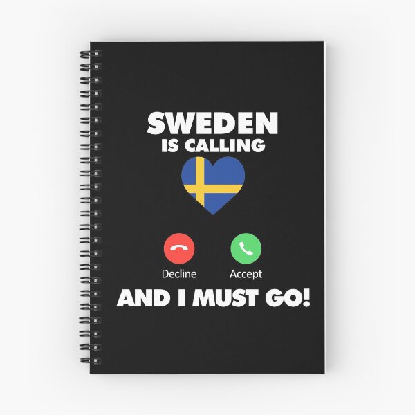 Item preview, Sweden is Calling and I Must Go designed and sold by HelloFromAja.