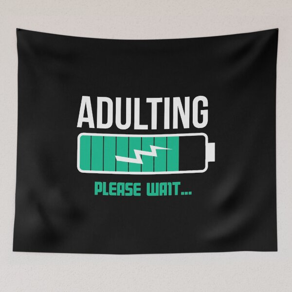 Item preview, Adultando ... Espere Diseño divertido designed and sold by Raymond Cloud.