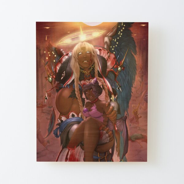 Dark Angel Wood Mounted Print
