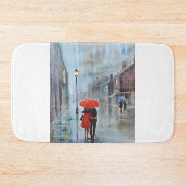 Item preview, Red umbrella rain painting designed and sold by GORDON BRUCE ART.