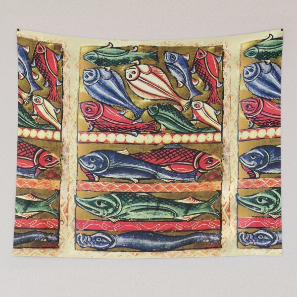 Item preview, FISHES Medieval Bestiary Antique Miniature designed and sold by BulganLumini.