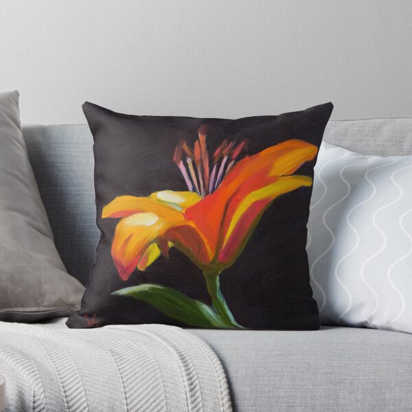 Frilly Lily Throw Pillow
