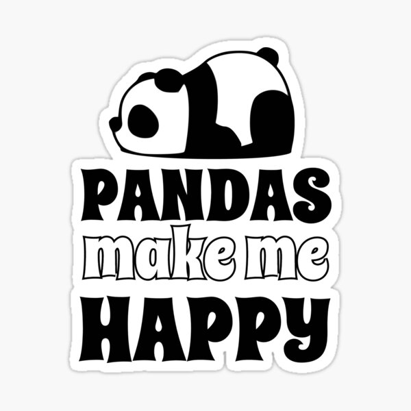 I Love Pandas Stickers Redbubble