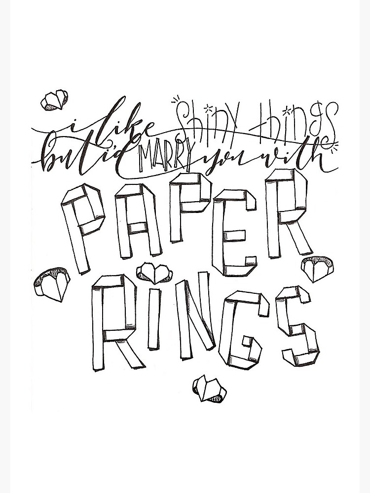 Lyrics Art. - Paper rings, taylor swift | Facebook