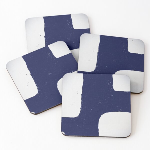 Item preview, Minimal Abstract Modern Art Series 3 Navy Blue designed and sold by Teeter-Totter.