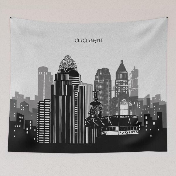 Item preview, cincinnati skyline designed and sold by BekimART2.