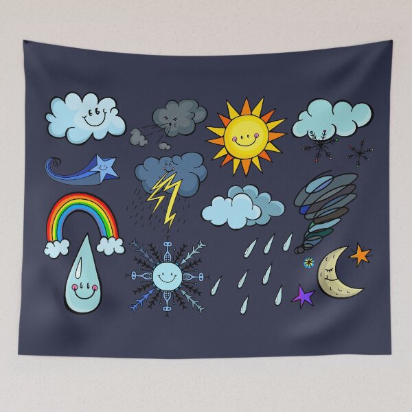 Item preview, Weather Doodles designed and sold by Prawny.