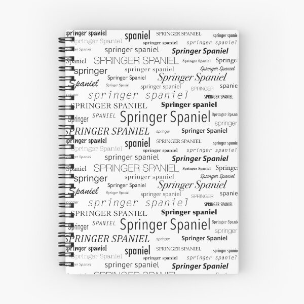 Aperçu de l'œuvre Nuage de mot Springer Spaniel créée et vendue par Tillowin.
