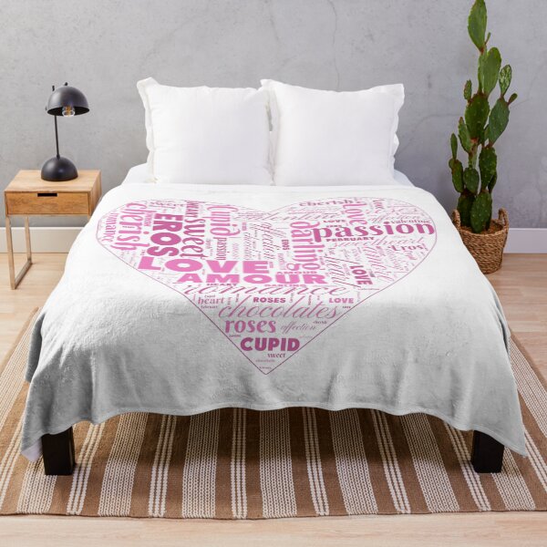 Item preview, Pink Heart Valentine Love Word Cloud on White designed and sold by Gsallicat.
