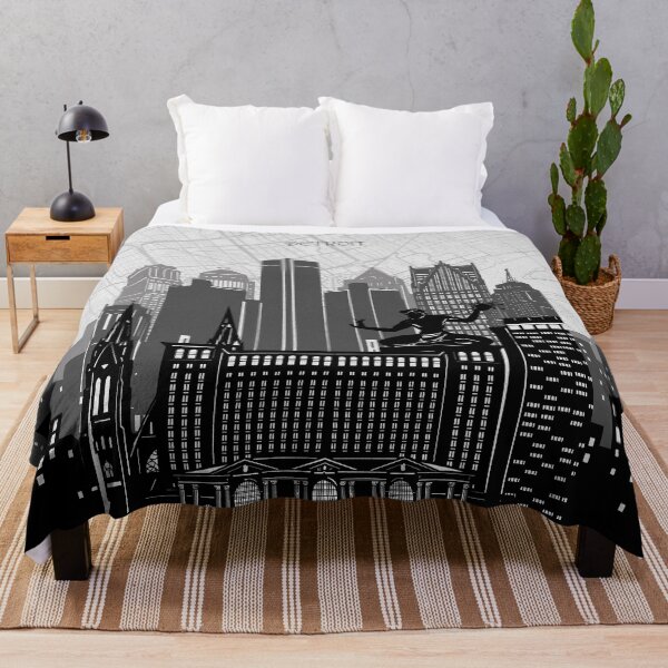 Item preview, detroit skyline designed and sold by BekimART2.