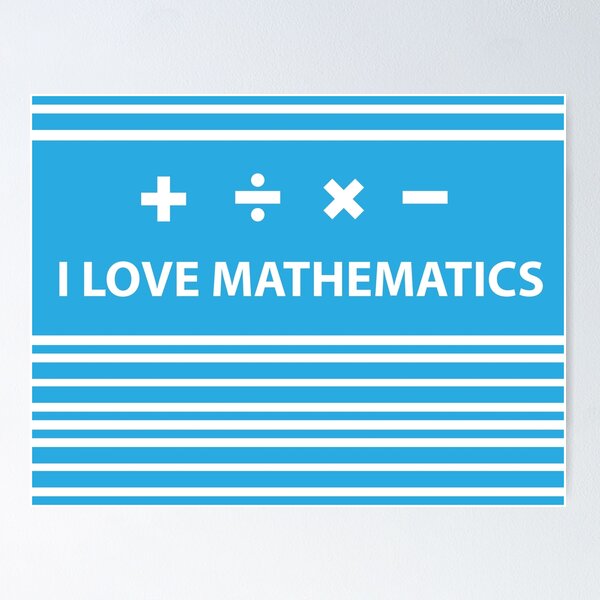 Item preview, i love mathematics designed and sold by Starstacks.