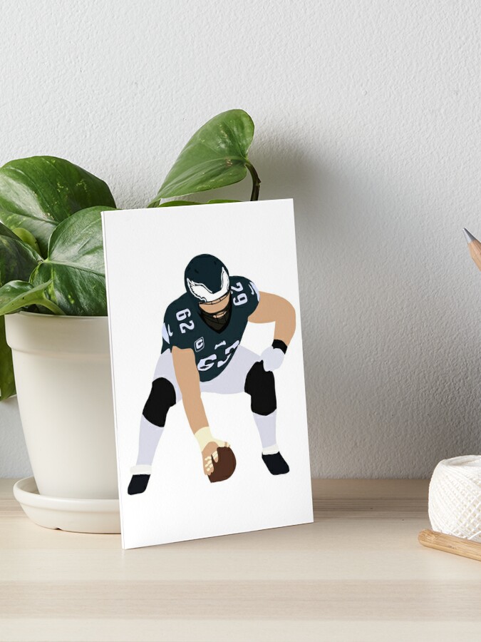 Jason Kelce Away Jersey Art Board Print for Sale by designsheaven