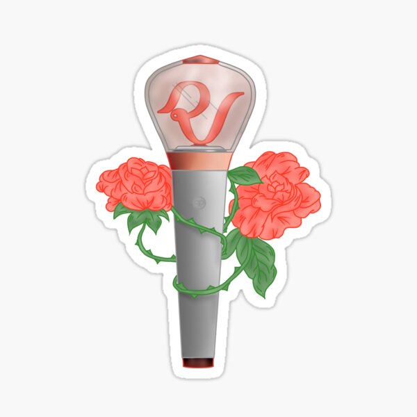 red velvet lightstick stickers redbubble