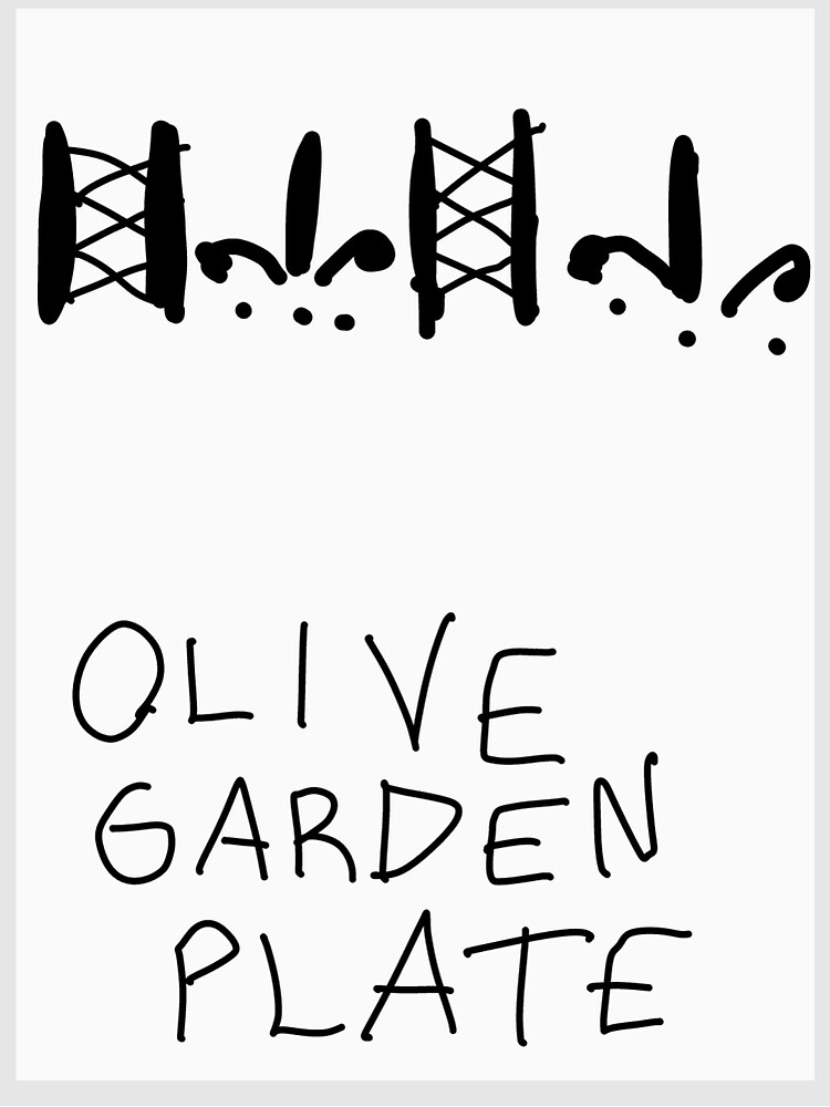 "Olive garden plate" Sticker for Sale by jekorknuts Redbubble