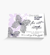 She Soars On Angel Wings Greeting Card
