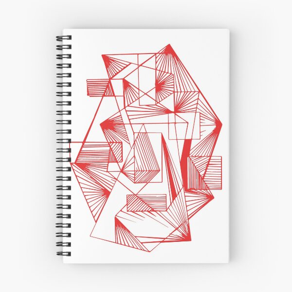 Item preview, Red Geometric abstract lineart designed and sold by Carolina Salazar.
