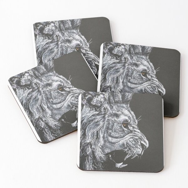 Item preview, Black and White Lion Art designed and sold by Kitslam Art.