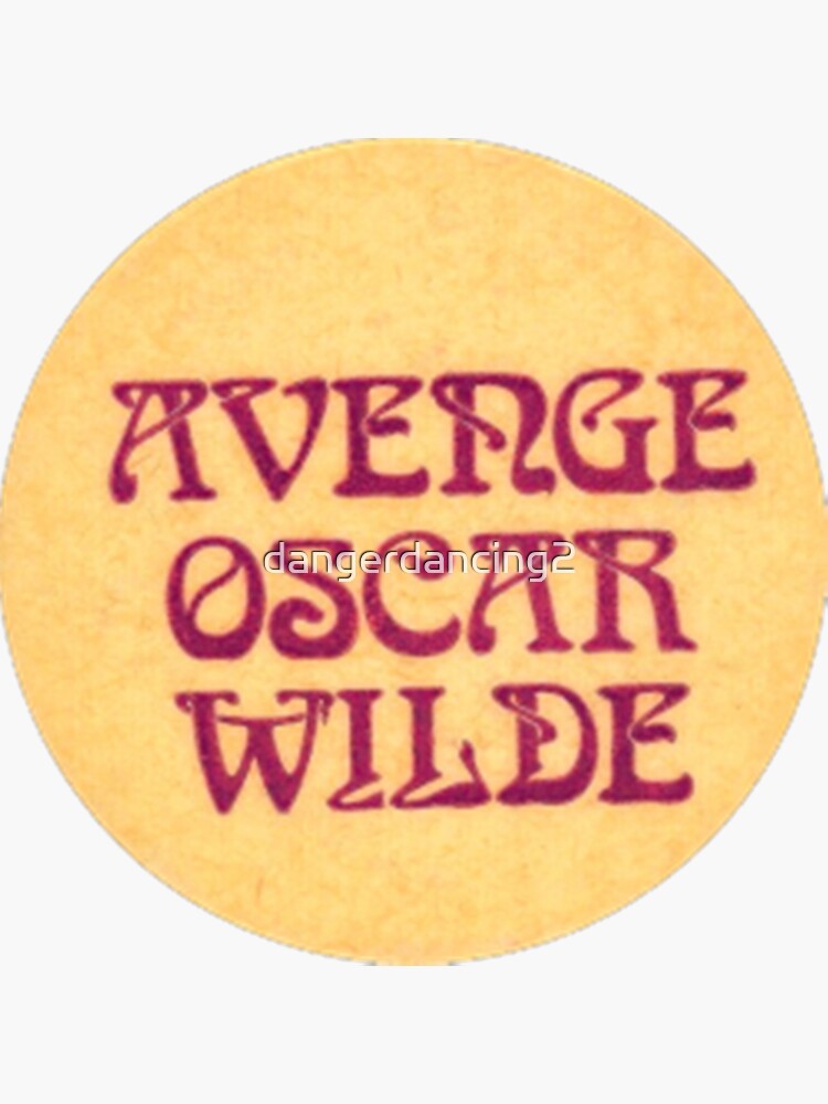 Thumbnail 3 of 3, Sticker, avenge oscar wilde designed and sold by dangerdancing2.