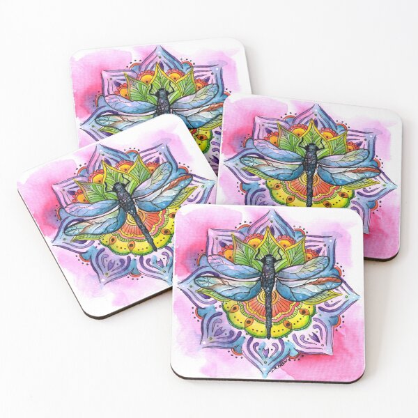 Item preview, DragonFly Mandala Painting designed and sold by Michelle Potter Artist.
