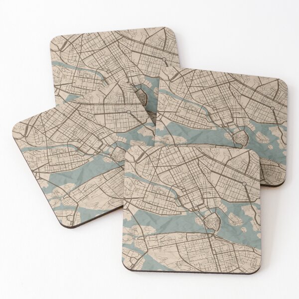 Item preview, Stockholm Sepia Map designed and sold by CPTVDesign.