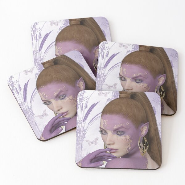 Item preview, A Feature in Lilac,  the face of an elf designed and sold by LoneAngel.