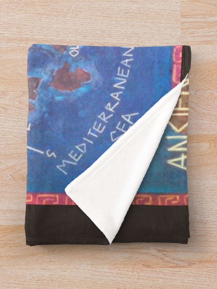 "Map of Ancient Greece" Throw Blanket for Sale by brusling Redbubble